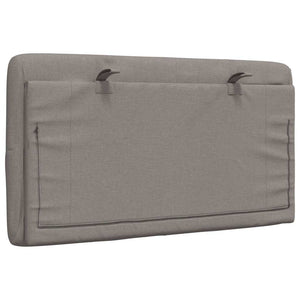 Kopfteil Kissen Taupe 80 cm