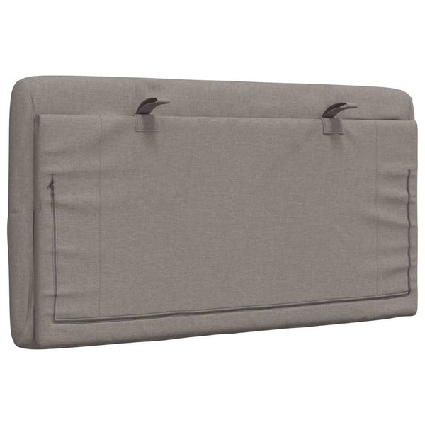 Kopfteil Kissen Taupe 80 cm