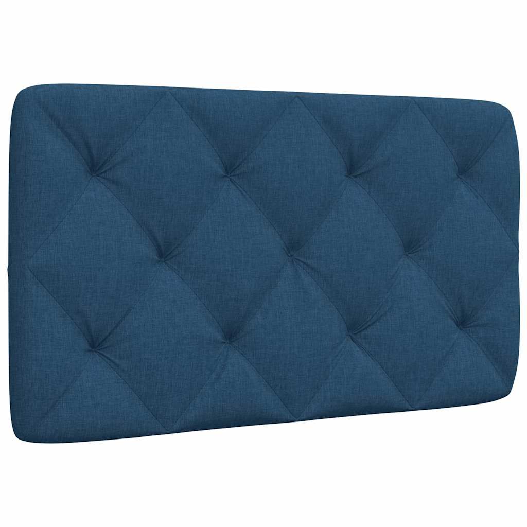 Blaues Kopfteil-Kissen 80 cm