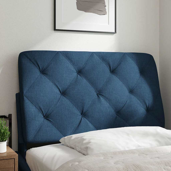 Blaues Kopfteil-Kissen 80 cm