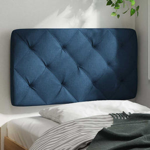 Blaues Kopfteil-Kissen 80 cm
