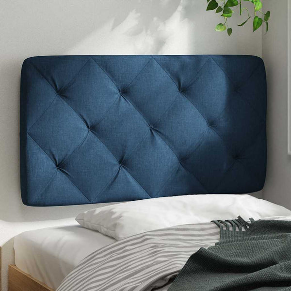 Blaues Kopfteil-Kissen 80 cm