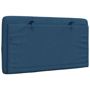 Blaues Kopfteil-Kissen 80 cm