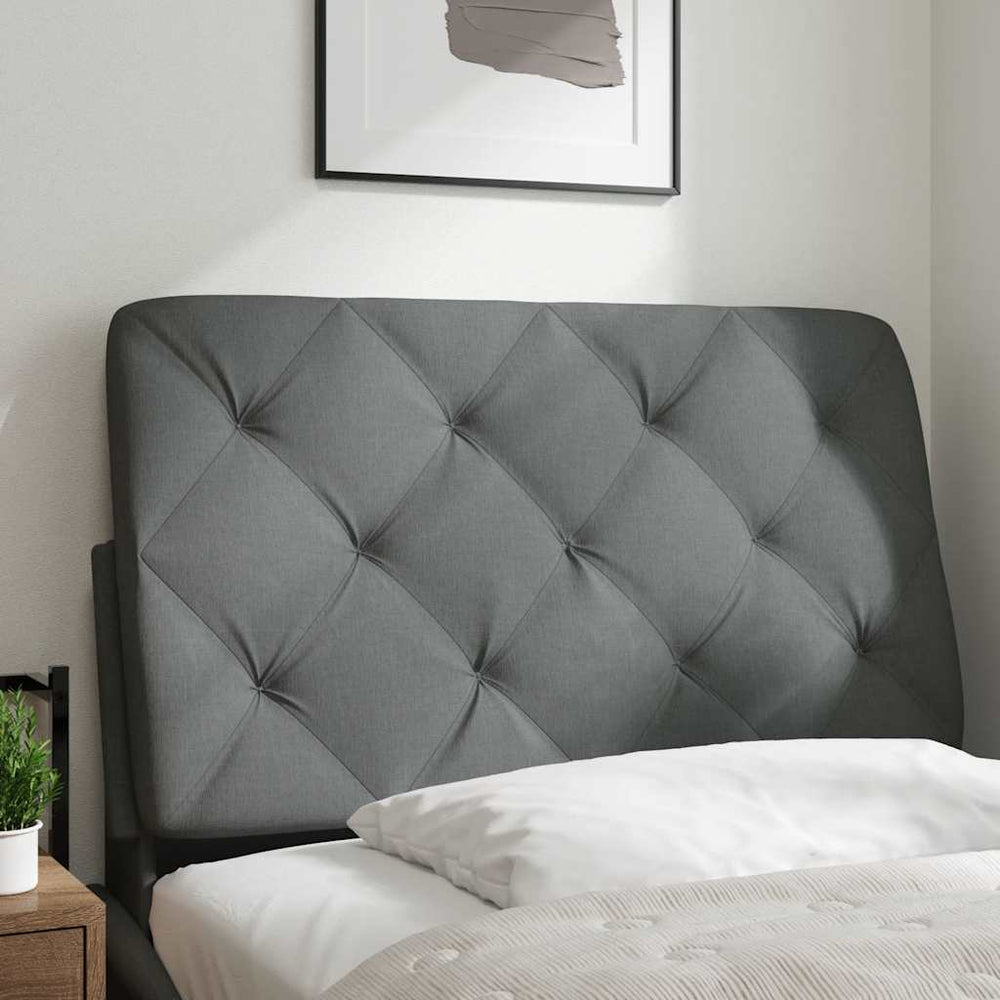 Kopfteil Kissen Dunkelgrau 90 cm