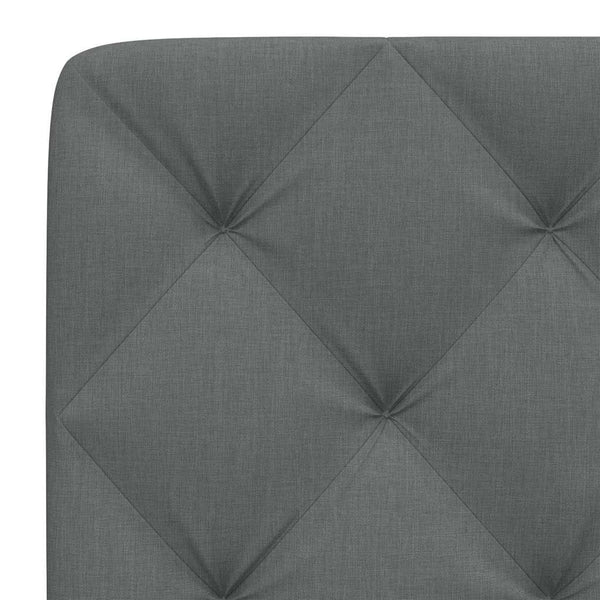Kopfteil Kissen Dunkelgrau 90 cm