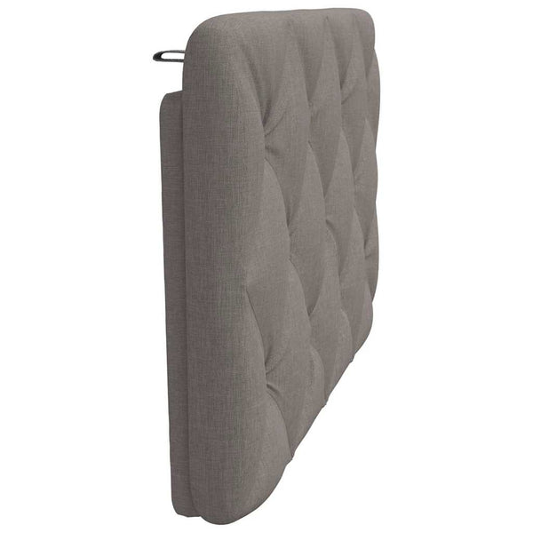 Kopfteil Kissen Taupe 90 cm
