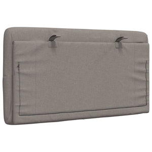 Kopfteil Kissen Taupe 90 cm