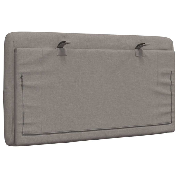 Kopfteil Kissen Taupe 90 cm