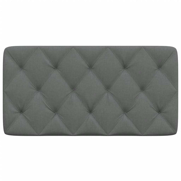 Kopfteil Kissen Dunkelgrau 100 cm