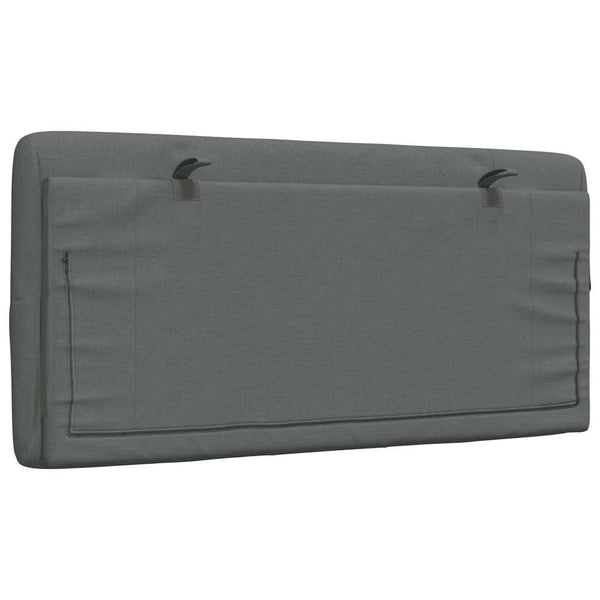 Kopfteil Kissen Dunkelgrau 100 cm
