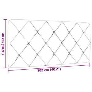 Kopfteil Kissen Dunkelgrau 100 cm