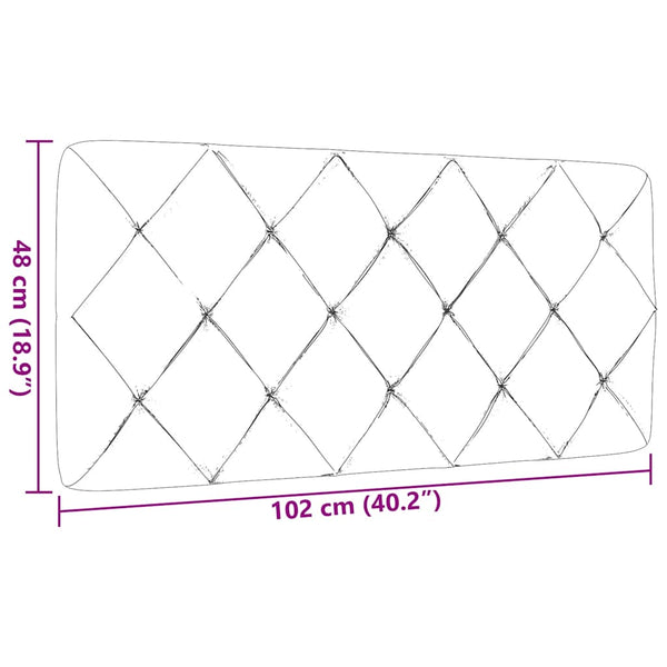 Schwarzes Kopfteil-Kissen, 100 cm