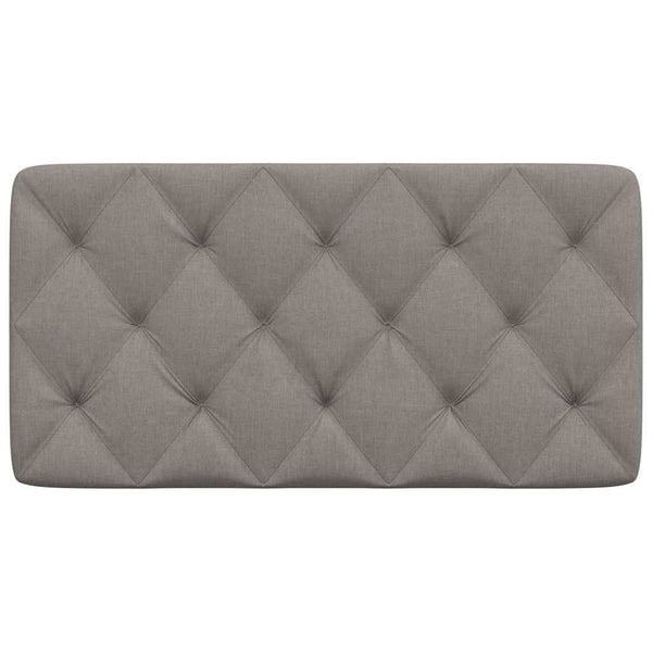 Kopfteil Kissen Taupe 100 cm