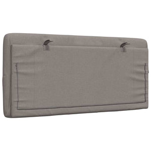 Kopfteil Kissen Taupe 100 cm