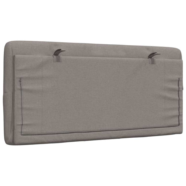 Kopfteil Kissen Taupe 100 cm