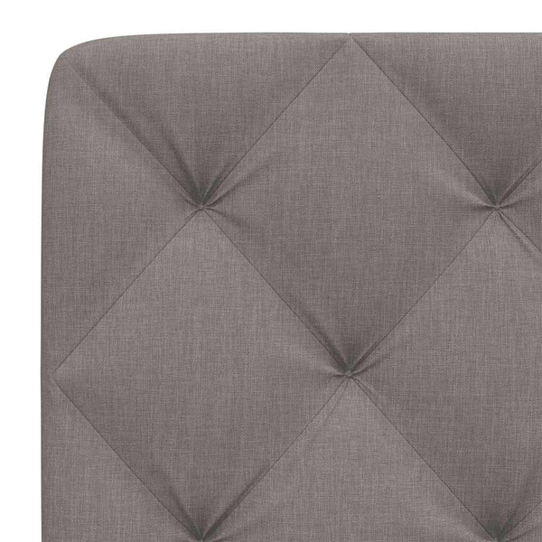 Kopfteil Kissen Taupe 100 cm