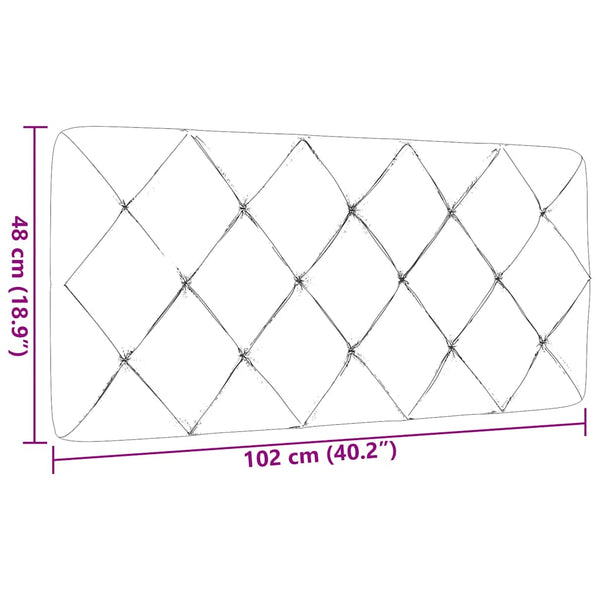 Kopfteil Kissen Taupe 100 cm