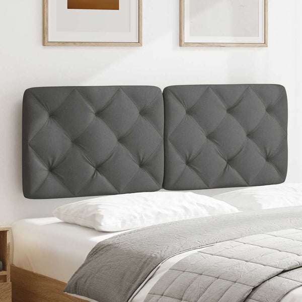 Kopfteil Kissen Dunkelgrau 120 cm