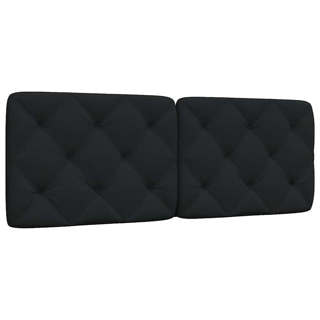 Schwarzes Kopfteil-Kissen 120 cm