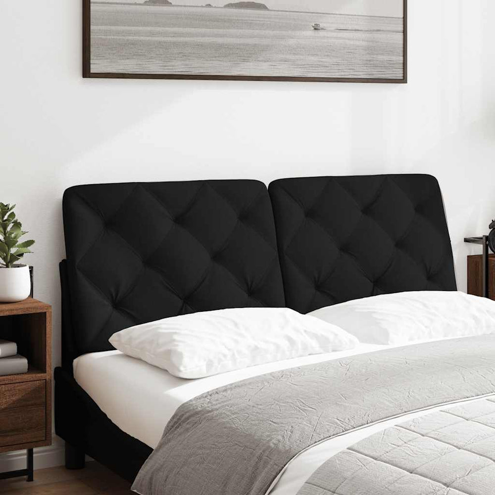 Schwarzes Kopfteil-Kissen 120 cm