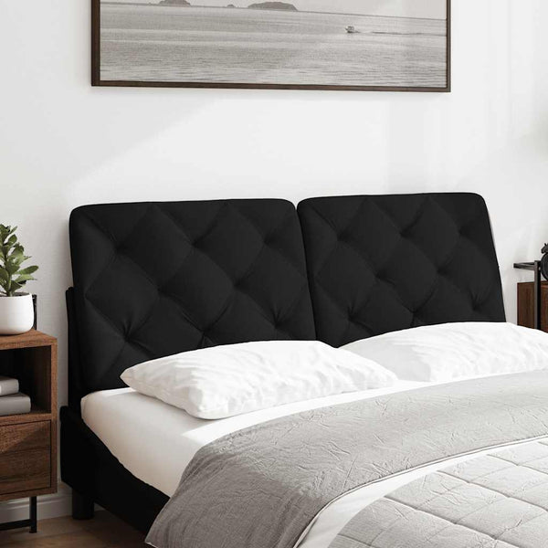 Schwarzes Kopfteil-Kissen 120 cm
