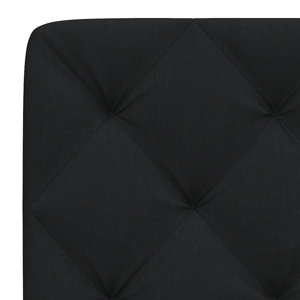 Schwarzes Kopfteil-Kissen 120 cm