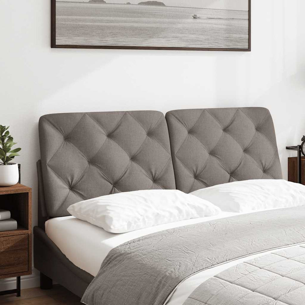 Kopfteil-Kissen Taupe 120 cm