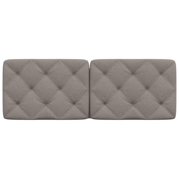 Kopfteil-Kissen Taupe 120 cm
