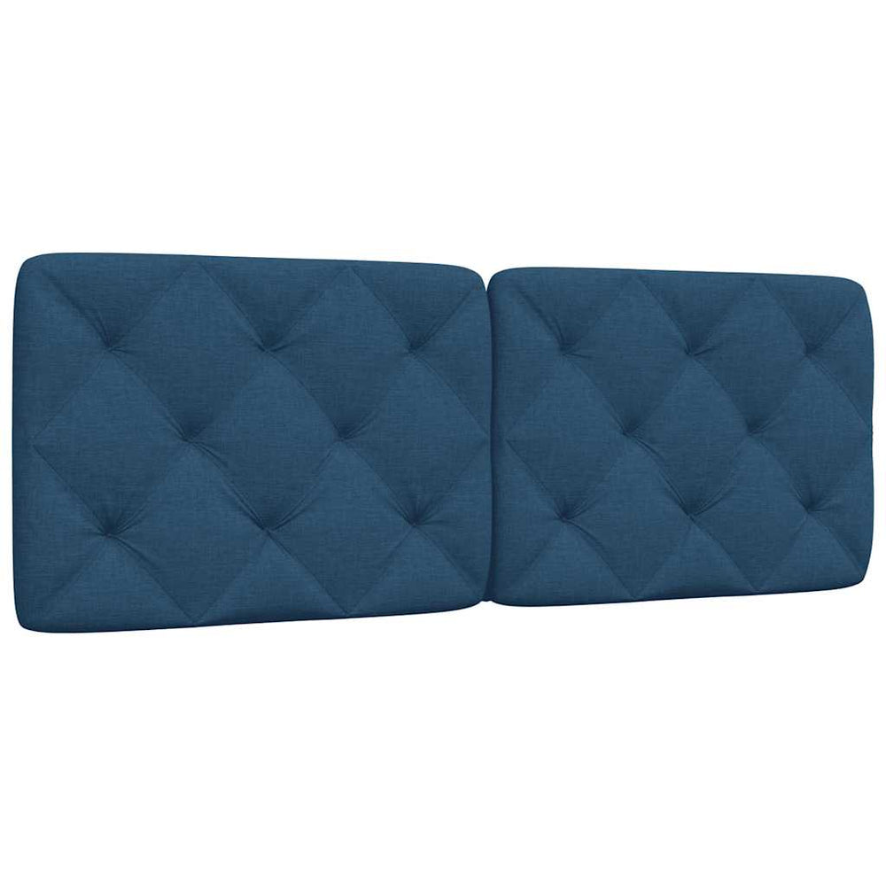 Blaues Kopfteil-Kissen 120 cm