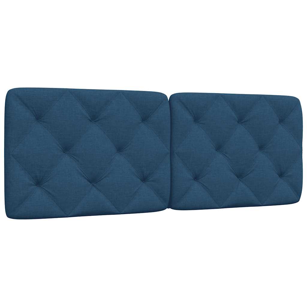 Blaues Kopfteil-Kissen 120 cm