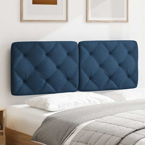 Blaues Kopfteil-Kissen 120 cm