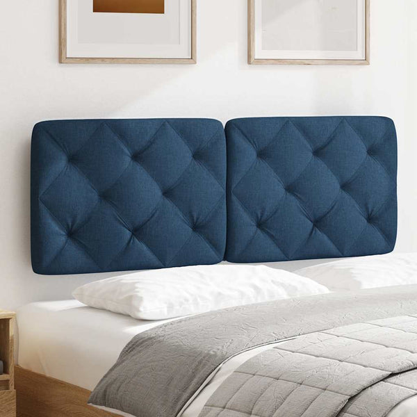 Blaues Kopfteil-Kissen 120 cm
