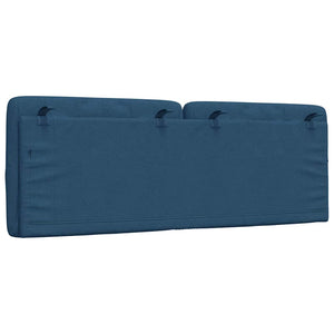 Blaues Kopfteil-Kissen 120 cm