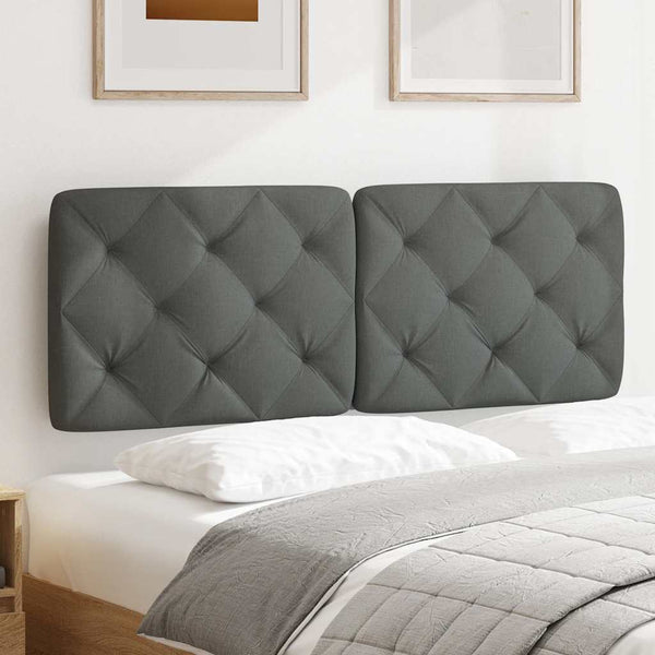 Kopfteil Kissen Dunkelgrau 140 cm
