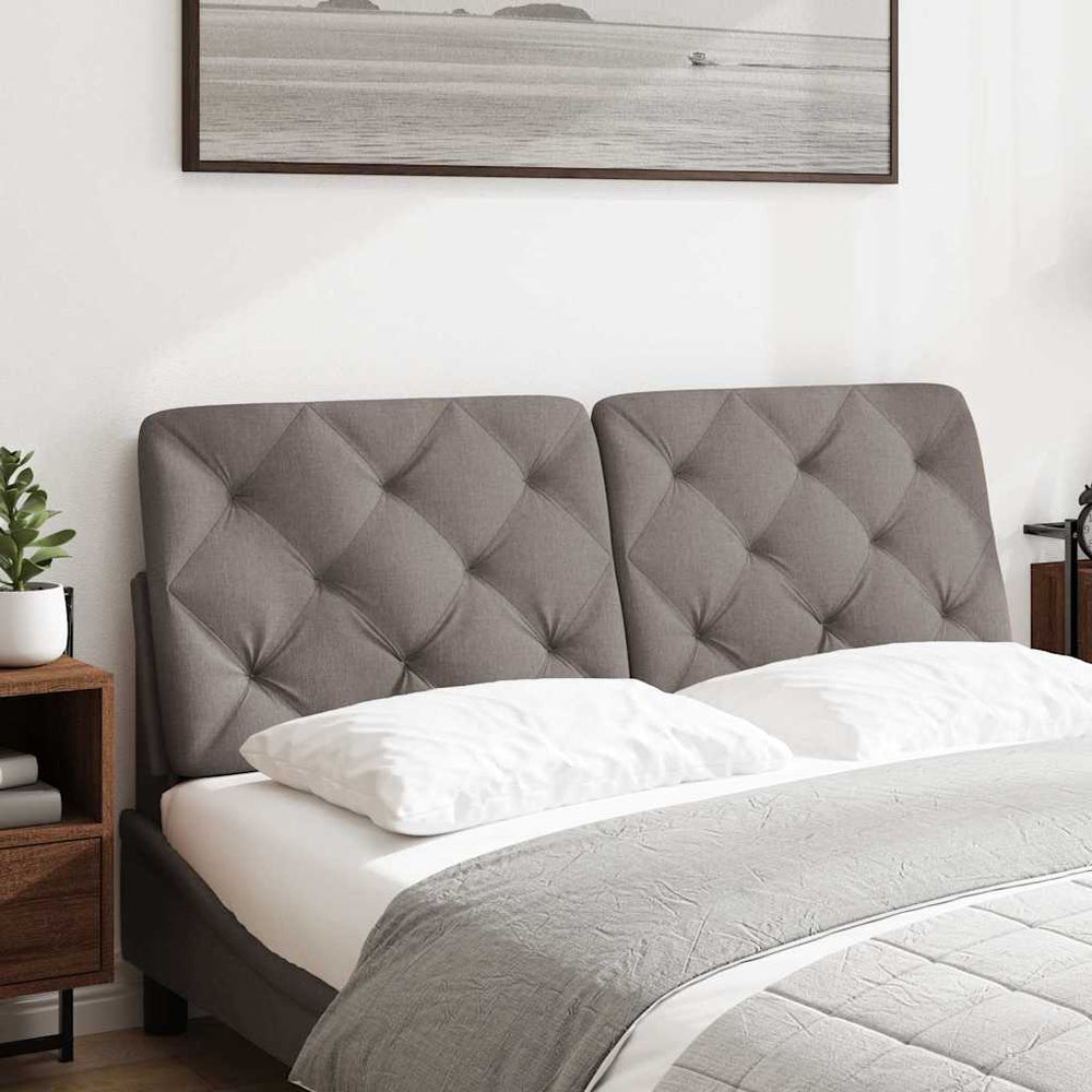 Kopfteil Kissen Taupe 140 cm