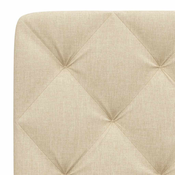 Kopfteil-Kissen Creme 140 cm