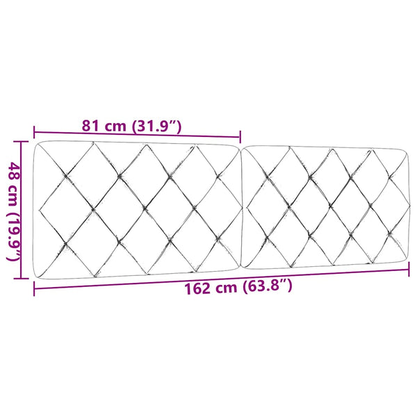 Kopfteil Kissen Taupe 160 cm