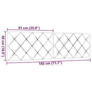 Kopfteil Kissen Dunkelgrau 180 cm