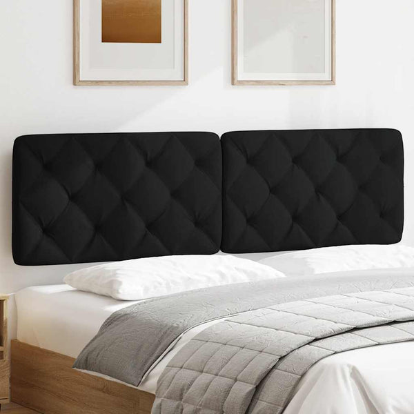 Schwarzes Kopfteil-Kissen 180 cm