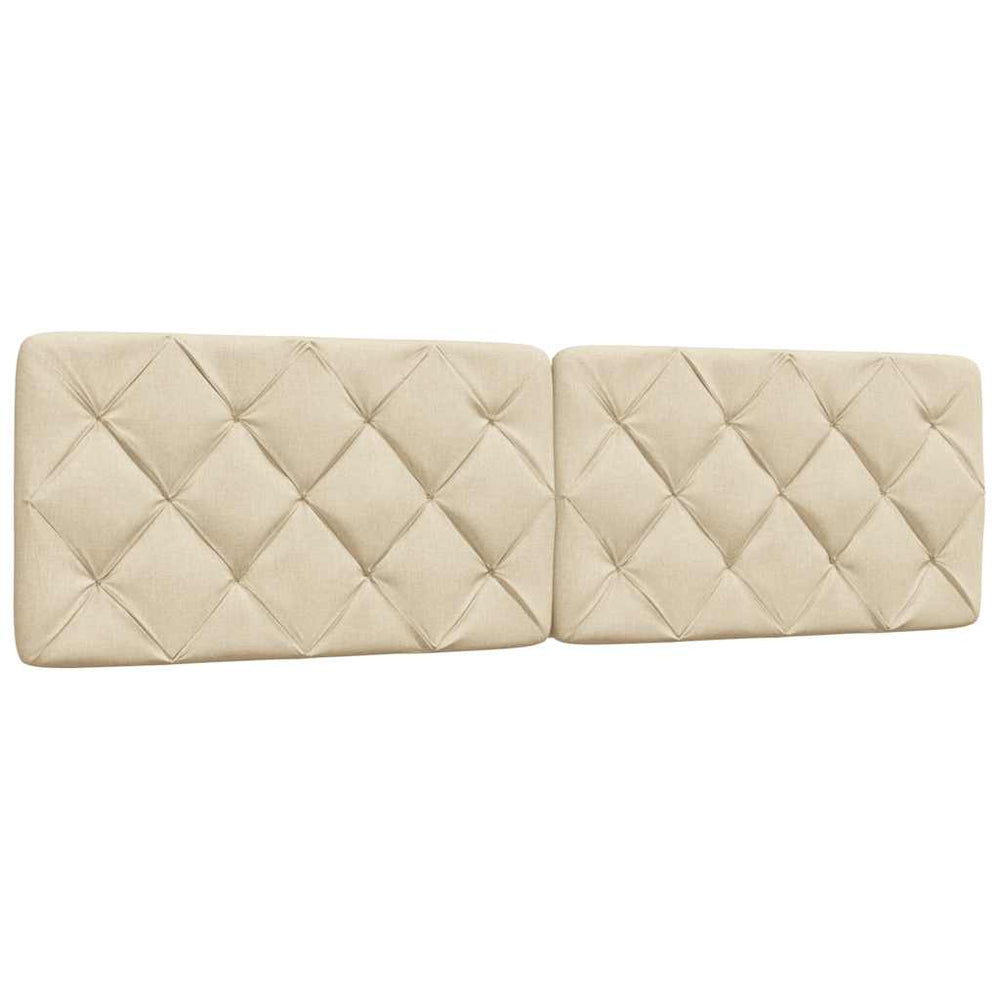 Kopfteil Kissen Creme Stoff 180 cm