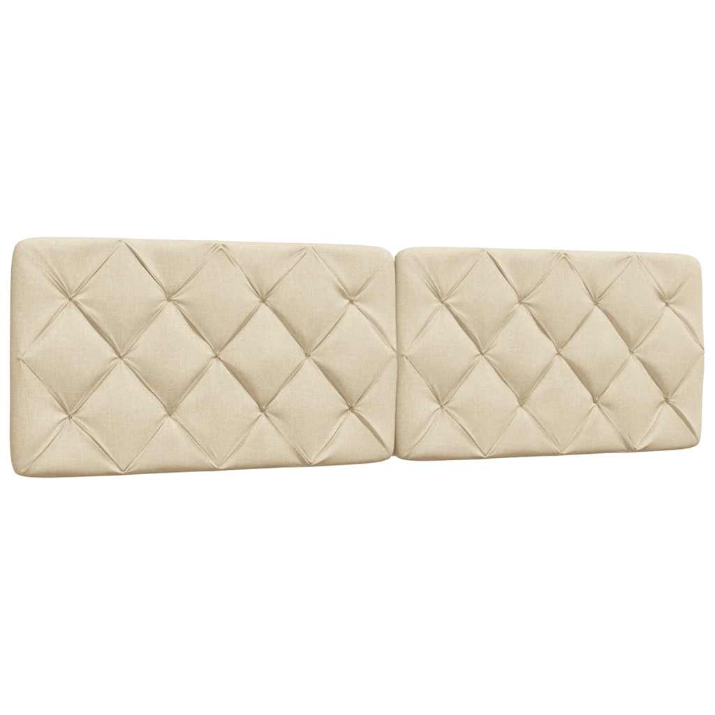 Kopfteil Kissen Creme Stoff 180 cm