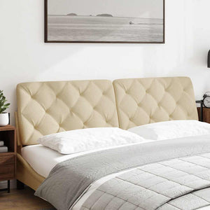 Kopfteil Kissen Creme Stoff 180 cm