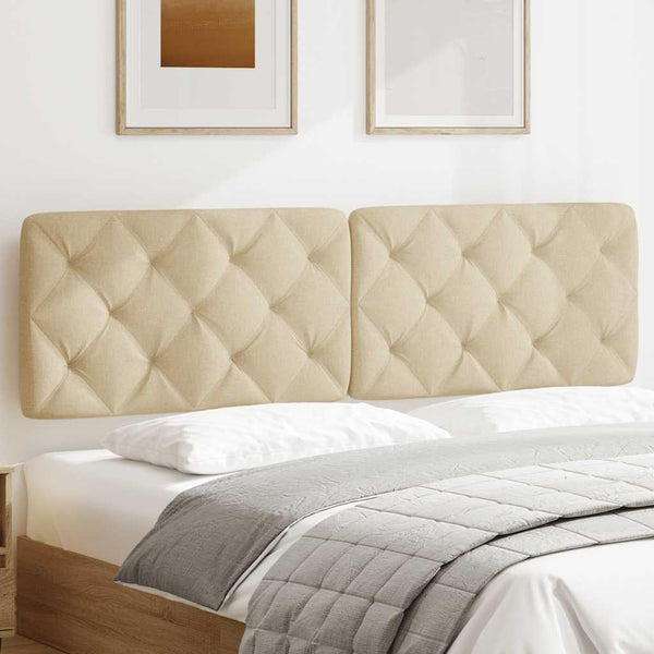 Kopfteil Kissen Creme Stoff 180 cm