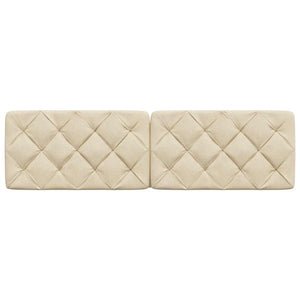 Kopfteil Kissen Creme Stoff 180 cm