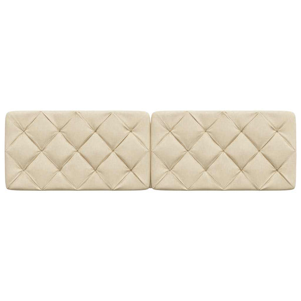 Kopfteil Kissen Creme Stoff 180 cm