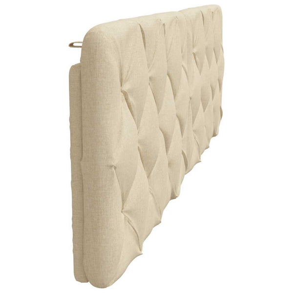 Kopfteil Kissen Creme Stoff 180 cm