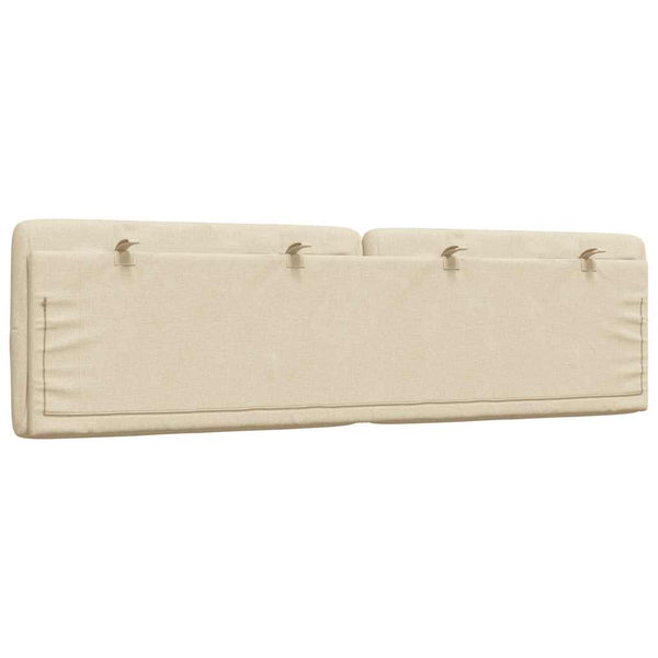 Kopfteil Kissen Creme Stoff 180 cm