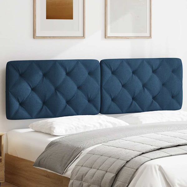 Blaues Kopfteil-Kissen 180 cm
