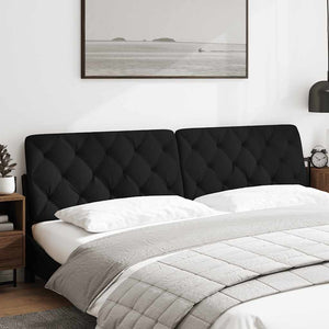 Kopfteil Kissen Schwarz 200 cm
