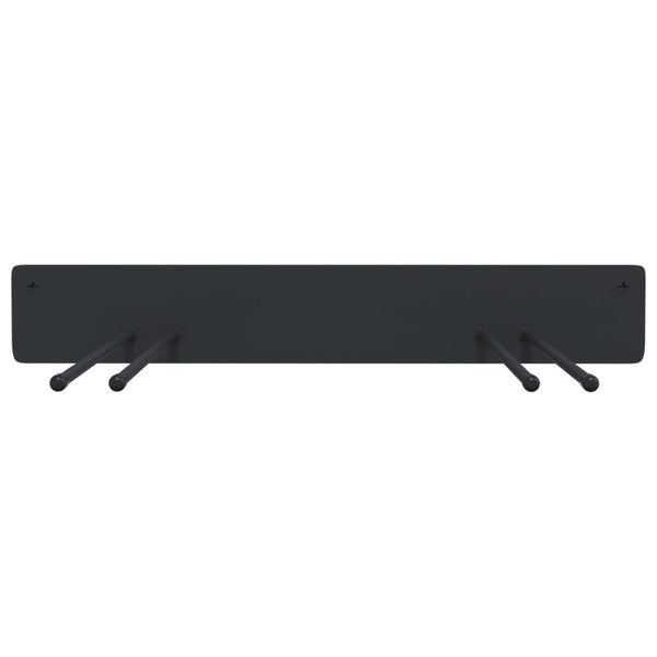 Gerätehalter Wandmontage Schwarz 4er Set